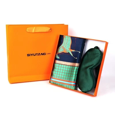 Customized Scarf Eyeshade Gift Box with Fashion Design Hotel and Resort Target Market