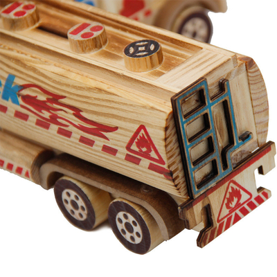 Creative Wooden Money Tank Ornaments Desktop Handicraft Decoration for Novelty Gifts