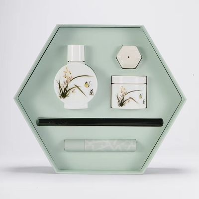 Smokeless Glass Fragrance Aromatherapy Set Four Gentlemen Series Gift Box for Home
