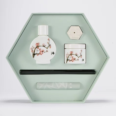 Smokeless Glass Fragrance Aromatherapy Set Four Gentlemen Series Gift Box for Home