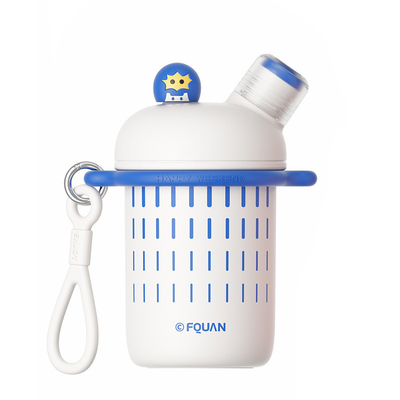Silk Screen Printing Creative Cartoon Cool Double Drink Cup Handheld Crossbody Warm Cup