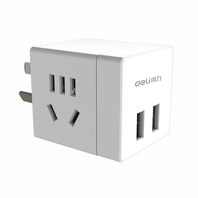 Small Wireless Socket with 2 Holes and 2 USB Ports Intelligent Converter Customer's Logo