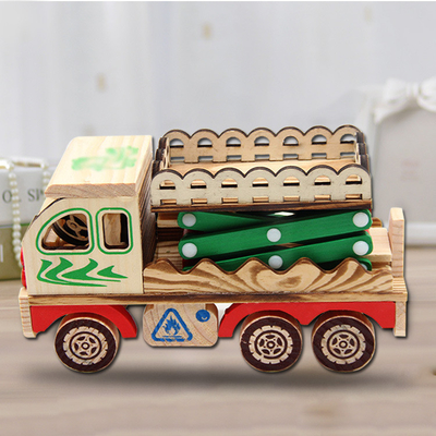 Swinging Wooden Flipper Car Model Ideal for Home Decoration and Thanksgiving Occasion