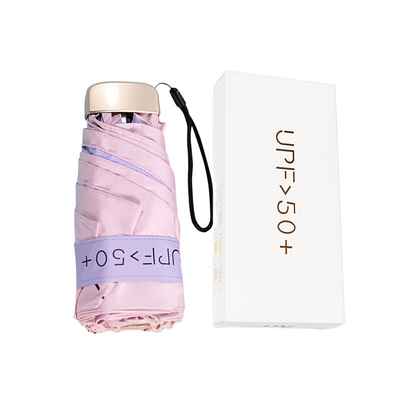 Customer's Logo Colored Glue Ultra Lightweight Carrying Pocket Umbrella 50% Discount