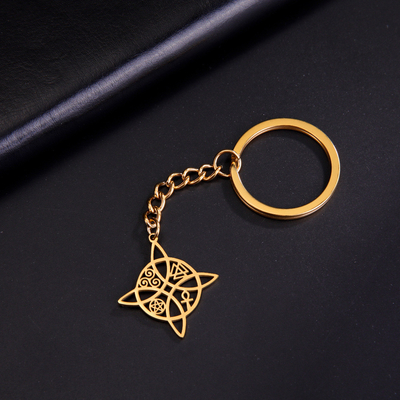 Stainless Steel Keychain Gift Set for Mothers Day 2024 Witch/Knot Acrylic 2cm*15cm