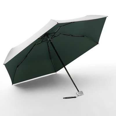 Mini Titanium Silver 50% Fold Pocket Umbrella Employee Welfare Gift for All Occasions