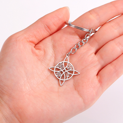 Stainless Steel Keychain Gift Set for Mothers Day 2024 Witch/Knot Acrylic 2cm*15cm