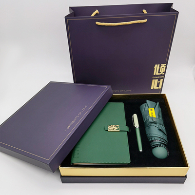 -Chic Business Gift Set Notebook Signature Pen Sunny Umbrella for Business Incentives