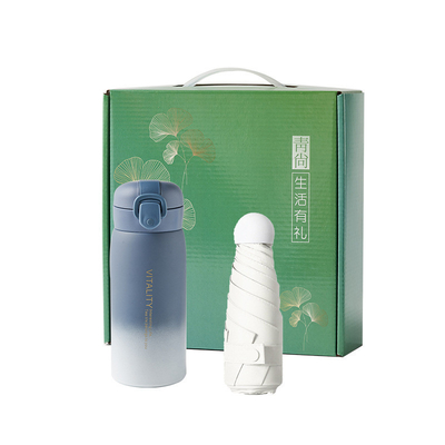 Employee Welfare Gift Set Business Two-Piece Set with Custom Logo and Insulated Cups