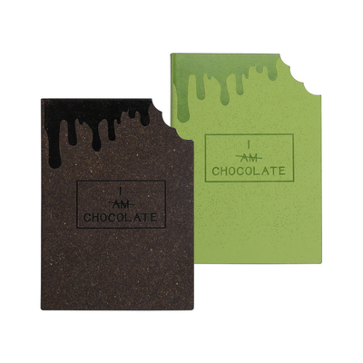 Chocolate Hand Ledger Series Creative Notebook for Office Gifts and Customer's Logo
