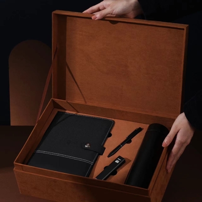 Hotel and Resort Souvenir Set Business Leather Hand Pen Water Cup Notebook for Collectors