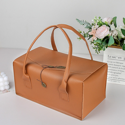 Leather Hand Carrying Business Gift Set Toothpaste Shower Gel Shampoo Soap Cup Sleeve