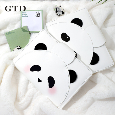 Lovely Panda Cartoon Hand Ledger Learning Check in Notebook Perfect for Year Occasion