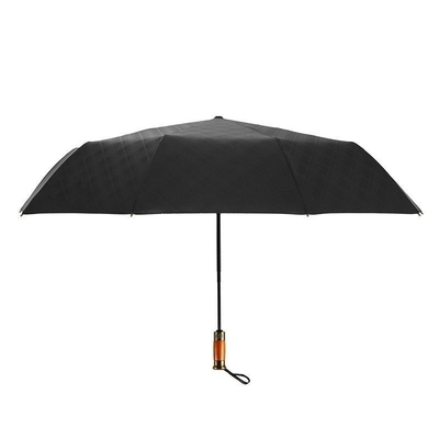 American Cube Wooden Handle Business Folding Umbrella for Solutions and Strategies