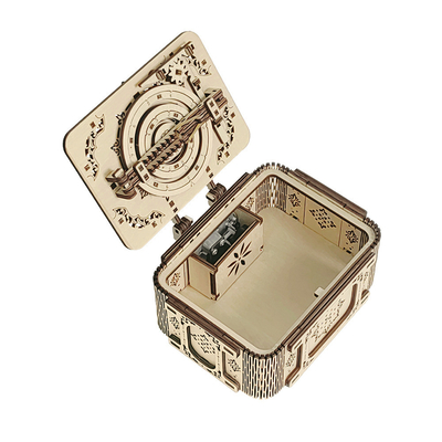 Hotel and Resort 3D Jigsaw Puzzle Wooden Bead Treasure Box Ornaments Handmade DIY Gifts