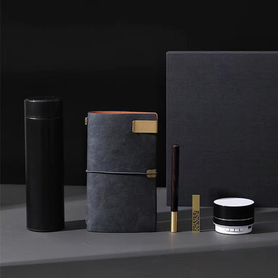 Hotel and Resort Necessities Temperature Display Thermos Mug Notepad Bluetooth Speaker Wooden Pen