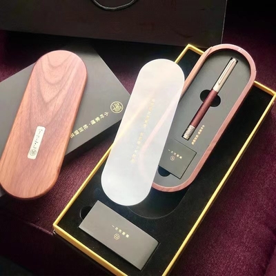 1 Color Printing Red Sandalwood Pen Set Pen Reincarnation Leaflet for Graphics and More