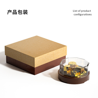 Unique &quot;Thank You&quot; Gifts Engraved Transparent Walnut Octopus Box for Office Products