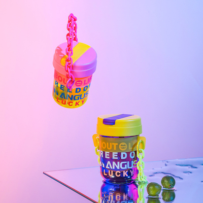 High Aesthetic Value Chain Cup Starry Moon Straw Accompanying Cup Ideal for Employee Gifts