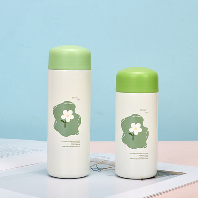 Portable and Compact Water Cup with Floral Pattern 304 Stainless Steel Insulated Cup