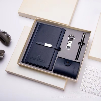 Graduation Occasion Business Notebook Set with Card Bag Notepad Keychain Office Products