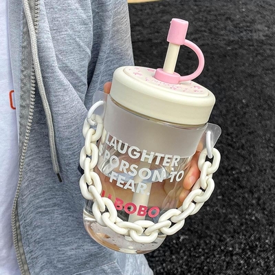 Travel Agency Employee Gift High Aesthetic Water Cup Design with Straw and Customer's Logo