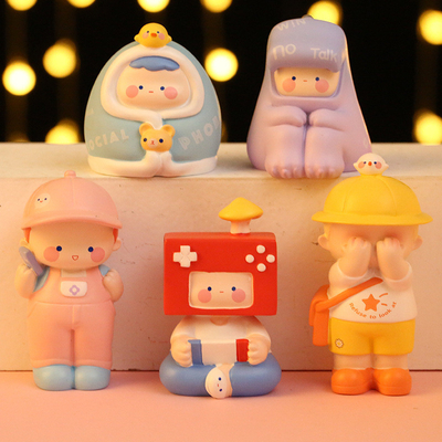 Trendy Cartoon Social Anxiety Children's Blind Box for Agriculture Target End Users