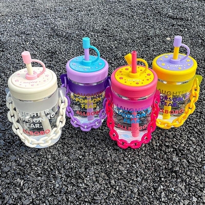Travel Agency Employee Gift High Aesthetic Water Cup Design with Straw and Customer's Logo
