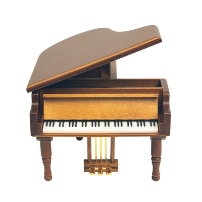 Silk Screen Printed Wooden Piano Music Box Ideal for Wedding Favors Bridal Party Gifts