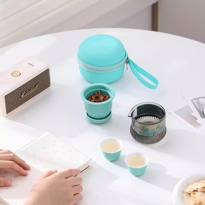 Portable Qianshan Kuaike Cup Set Travel Agency Souvenir for National Style Tea Set