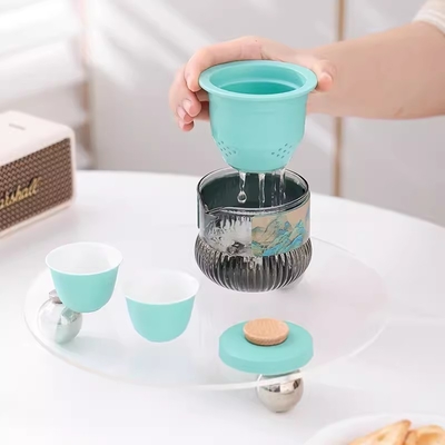 Portable Qianshan Kuaike Cup Set Travel Agency Souvenir for National Style Tea Set
