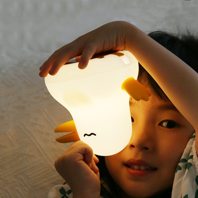 Qiyi Bird Silicone Lamp Timed Dual tone Light Eye Protection Night Light Activity with Hand Gift