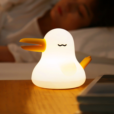 Qiyi Bird Silicone Lamp Timed Dual tone Light Eye Protection Night Light Activity with Hand Gift