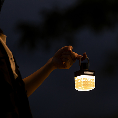 Graduation Occasion Retro Camping Lantern with Warm Light and UV Printing Graphics