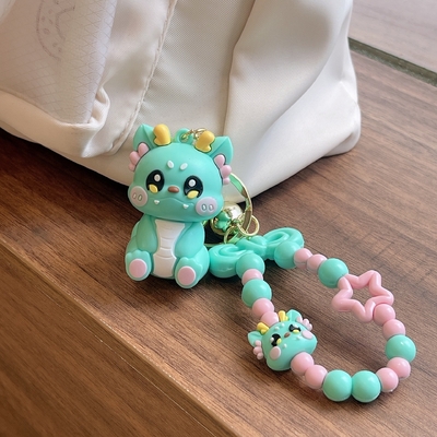 3.5cm*5cm PVC Dragon Keychain Cute Little Gift for Backpack Hanging Chain Included
