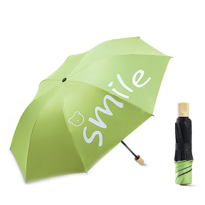 Morandi Color Folding Rubber Sunshade Umbrella for Agriculture Customer's Logo Included