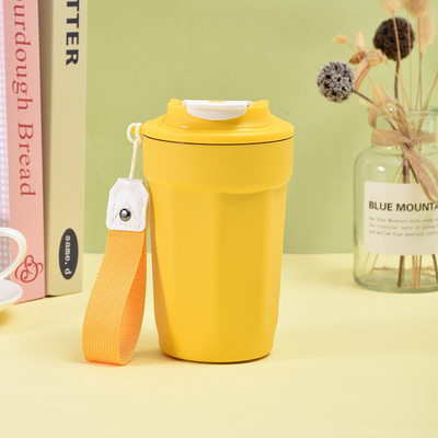 Silk Screen Printed Portable Rope Cup High Aesthetic Qiqu Insulated Cup for Office