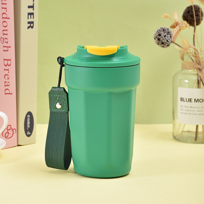 Silk Screen Printed Portable Rope Cup High Aesthetic Qiqu Insulated Cup for Office