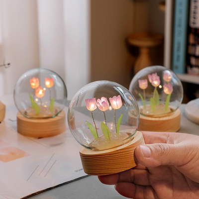 Graduation Occasion Tulip Night Light Material Pack for March 8th Festival Event Gift