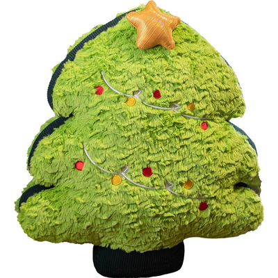 Graduation Occasion Christmas Tree Pillow with Elk Simulation and Snowman Desig
