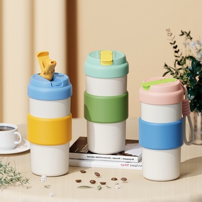 1 Color Graphics Printing Creative Contrasting Color Insulated Cup for Portable Coffee