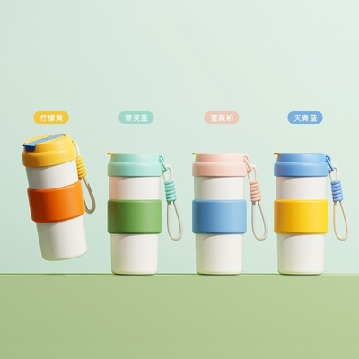 1 Color Graphics Printing Creative Contrasting Color Insulated Cup for Portable Coffee