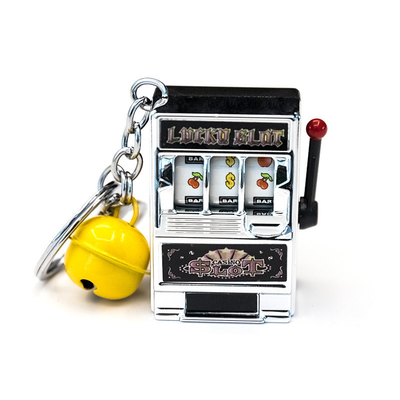Thanksgiving Rotary Mini Fruit Machine Keychain for Creative Playable Digital Lottery