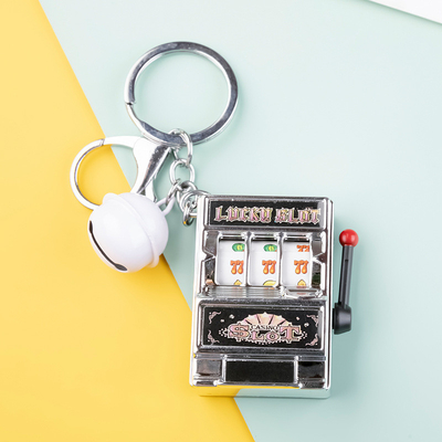 Thanksgiving Rotary Mini Fruit Machine Keychain for Creative Playable Digital Lottery