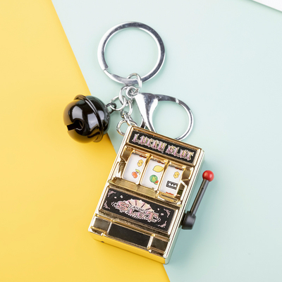 Thanksgiving Rotary Mini Fruit Machine Keychain for Creative Playable Digital Lottery