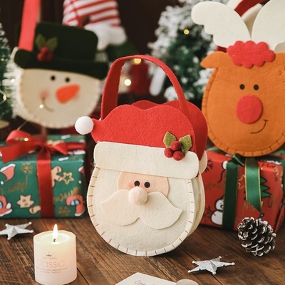 2 Color Graphics Printing Christmas Eve Apple Box Packaging Box for Employee Gifts