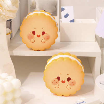 Creative Stress Relief Soft Cookie Man Toy Slow Rebound Cream Nugget Cake for Employees