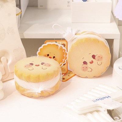 Creative Stress Relief Soft Cookie Man Toy Slow Rebound Cream Nugget Cake for Employees