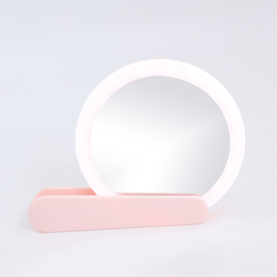 Effortlessly Beautiful Portable Foldable Handheld LED Makeup Mirror with UV Printing