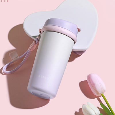 1 Color Graphics Printing Straw Insulated Cup High Aesthetic Value Portable Coffee Cup